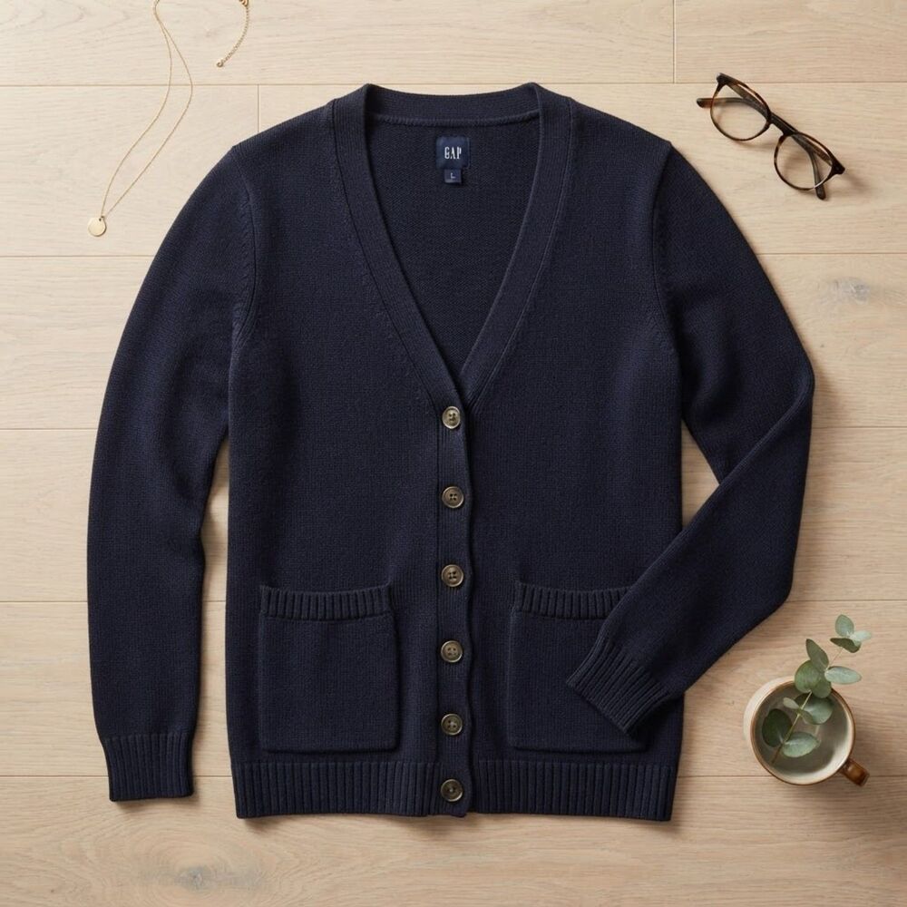 Women's Gap Size Small Blue Button Up Cardigan